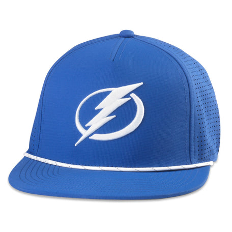 Stylish navy blue cap with embroidered team logo, ideal for game days and everyday wear.