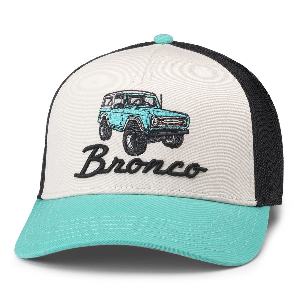 + AMERICAN NEEDLE + Bronco Valin Trucker Hat AMERICAN NEEDLE Valin Mesh Trucker Snapback Hat, Kuwait | Ubuy main image 3