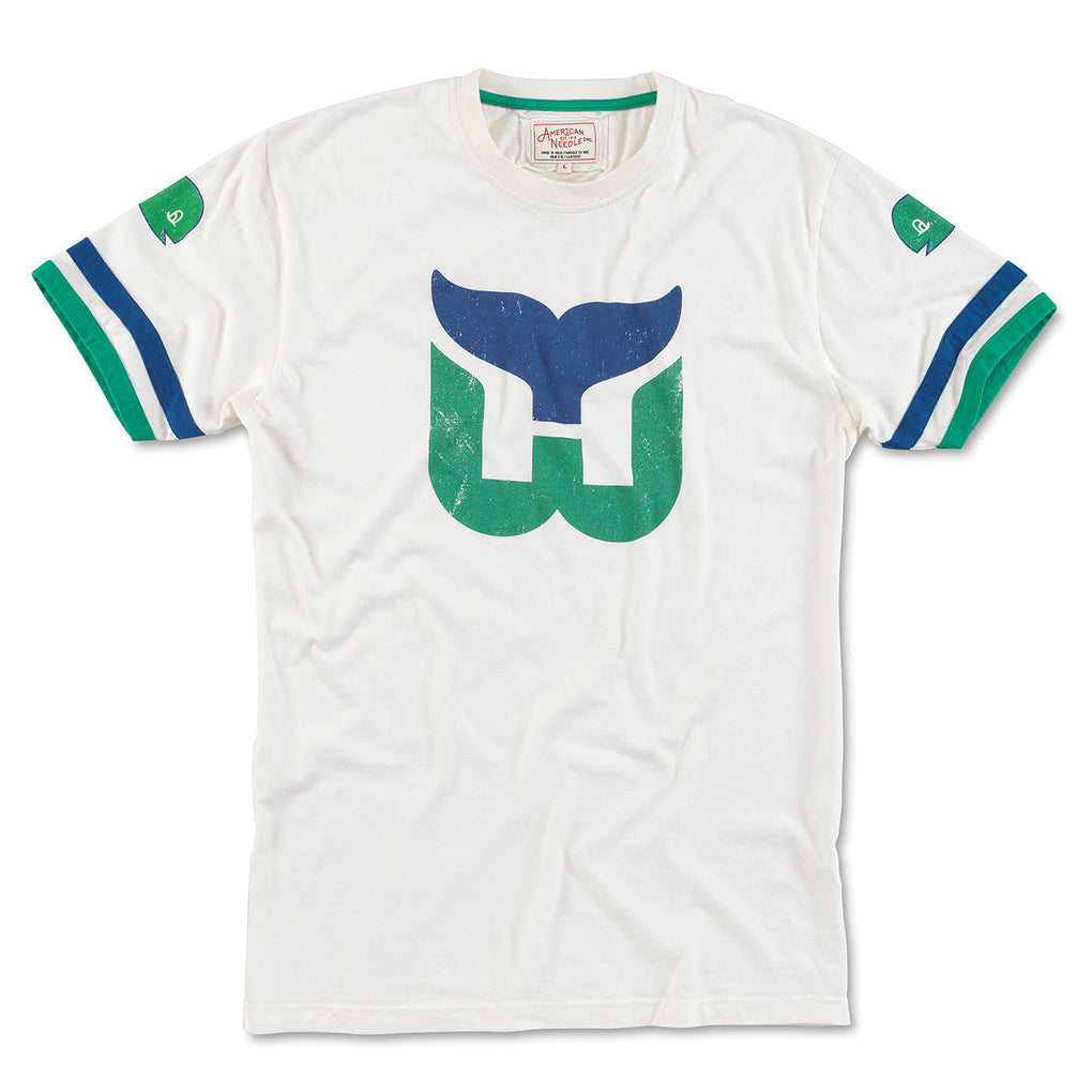 Hartford Whalers Vintage Hockey '47 Brand Logo T-Shirt Men's Size-Small NWT