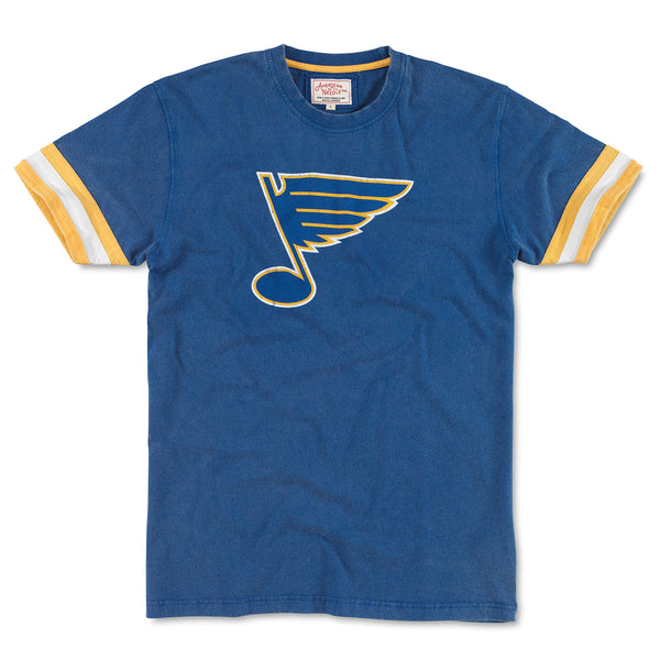 Vintage St Louis Blues Hockey T-shirt Blue Yellow Shirt Screen