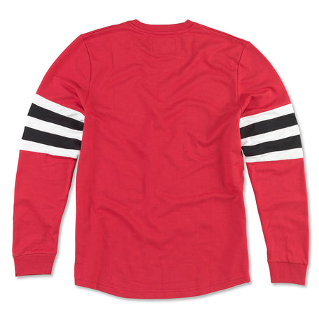 Chicago Blackhawks Jersey Stripes Tee Shirt 2XL / Red